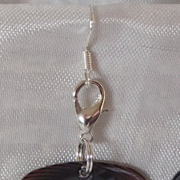 Beatles George Harrison Reversible Convertible Guitar Pick Zipper-Pull Earrings - Picture 2 of 6